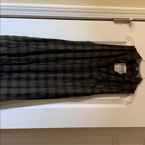 High low plaid dress
